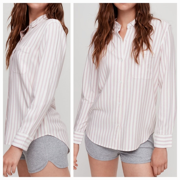 ARITZIA Sunday Best Montana Shirt .Camel/M.Magiq/Oak New Condition - Picture 1 of 13